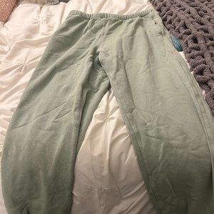 RE/DONE green drawstring sweatpants, size medium